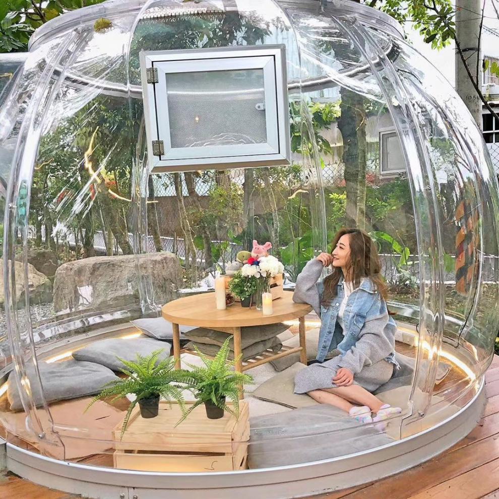 星空泡泡屋pc网红餐厅民宿酒店抖音透明帐篷户外露营景区阳光房星空房