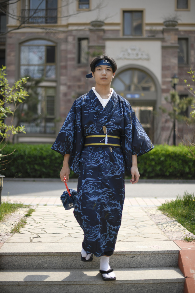 和服男和服男 日本传统古典正装 花火大会正式服装 绅士和服抗皱免