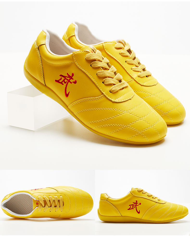 武极堂武术鞋专用训练鞋牛筋底牛皮太极鞋女男练功鞋春夏季晨练太极拳