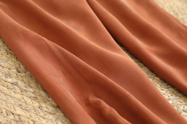 罗蒙(romon)重磅真丝铜氨丝女裤哈伦裤女夏季宽松薄款小脚裤显瘦九分