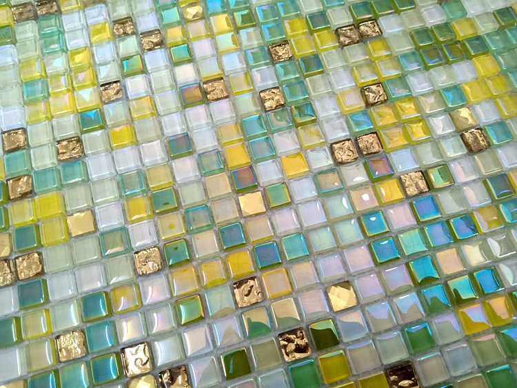 彩色玻璃马赛克1厘米七彩墙卫生间浴室装修幼儿童糖果背景墙z 粉红色