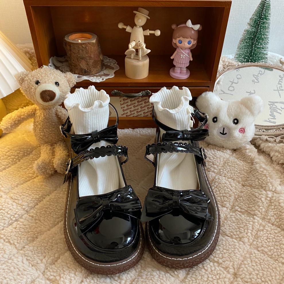 萝莉鞋软妹洛丽塔鞋子梅露露lolita小皮鞋女学生圆头可爱制服大头娃娃