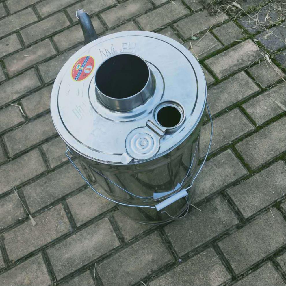 烧心壶烧水壶加厚不锈钢户外柴火炉子带炉座快烧柴茶水壶火柴秸秆 6.