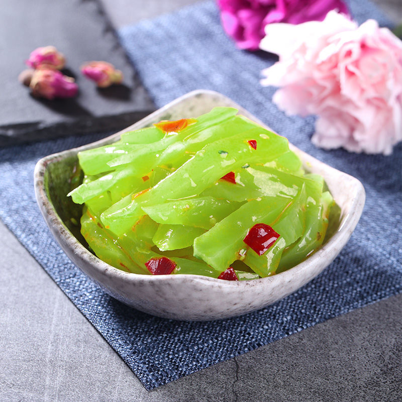 开胃下饭香脆爽青笋条莴苣条香脆爽口开胃下饭菜袋装即食酱菜青笋1斤