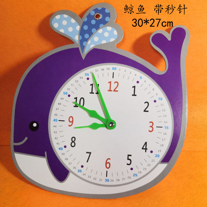 毕业季送老师的礼物加大钟表模型时钟教具时针可拨幼儿园学时间一年级