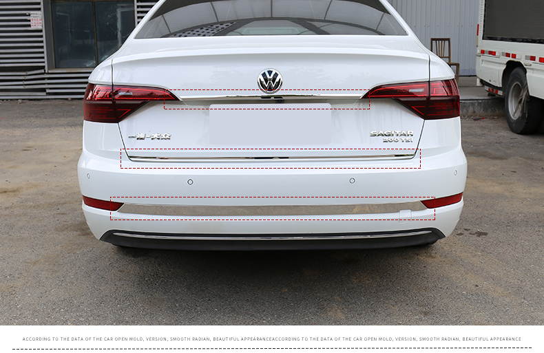 其它适用于大众19-21款新速腾尾门饰条后尾箱亮条下杠饰条外饰改装条