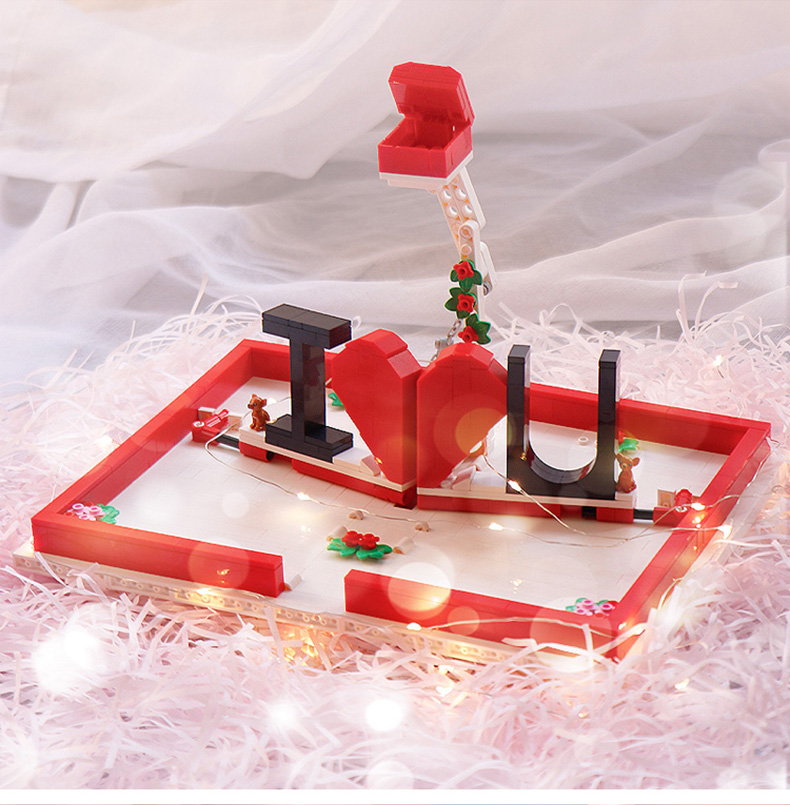 520爱心爱情表白书女孩子神情侣情人节求婚策划互动玩具520爱情日表白