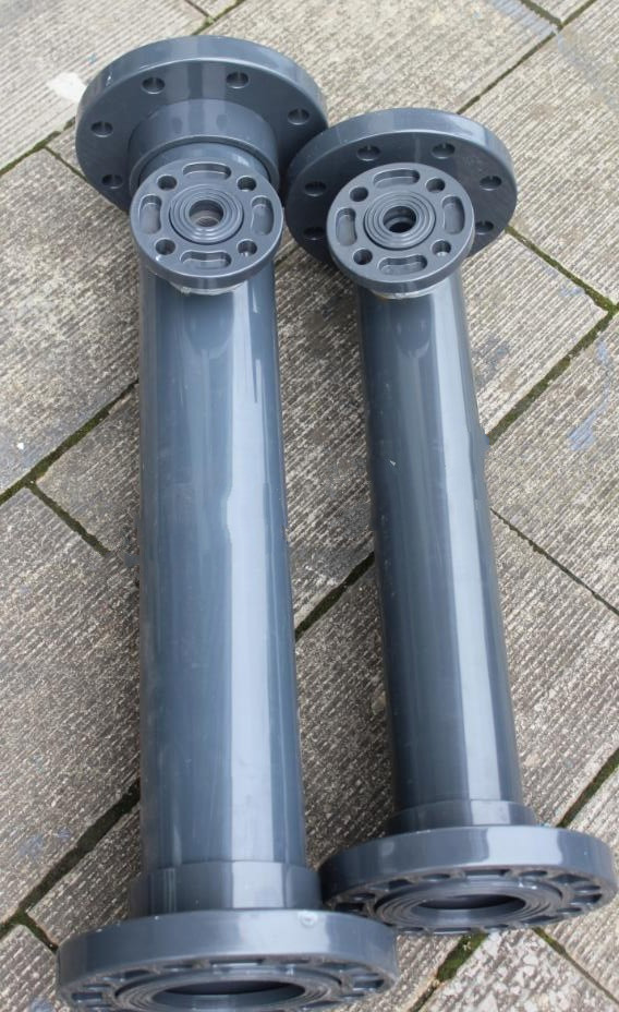 定制upvc静态管道混合器pvc塑料混合器气液混合加药尺寸可定做子玺zi