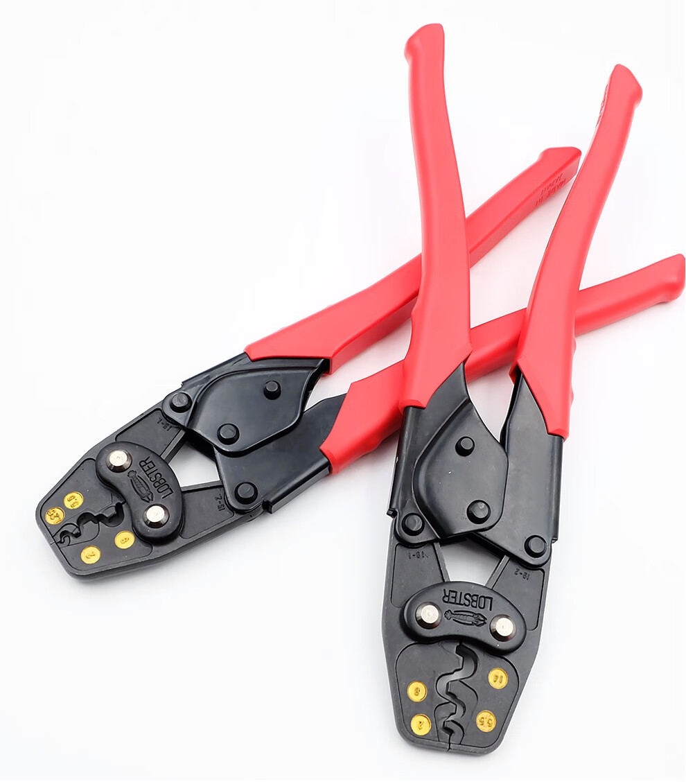 牌(lobster)压线钳日本进口接线插簧开口鼻冷压裸端子 多功能剥压线钳