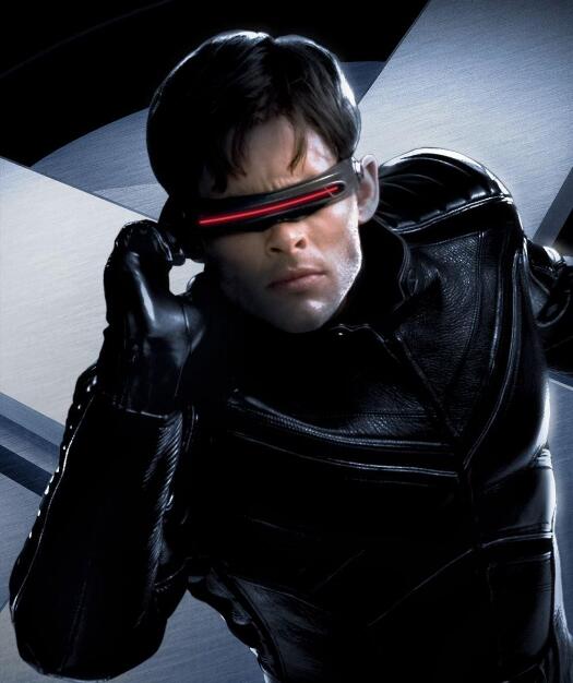 x战警墨镜xman偏光连体片镭射墨镜coser表演偏光太阳镜男小脸新款黄