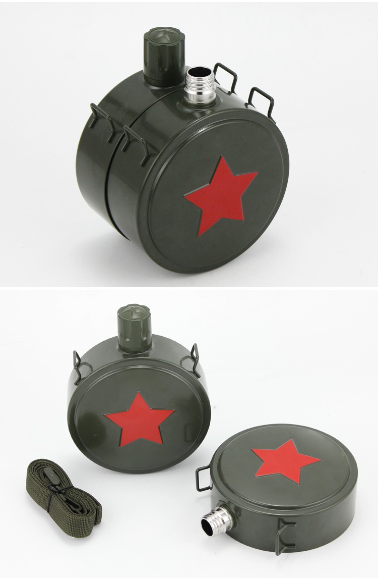 捷陆龙 沸福 酒壶随身304不锈钢行军壶战友领导父亲迷你随身便携复古