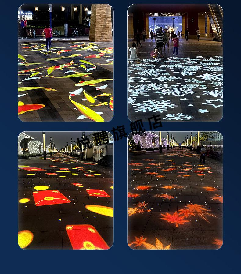 投影灯广告图案led镭射灯地面创意氛围店铺招牌商用背景墙wjhh 沙图