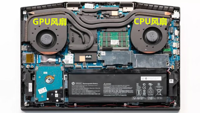 适用全新hp/惠普omen 暗影精灵5/6plus风扇tpn-c144散热17-cb系列 rtx