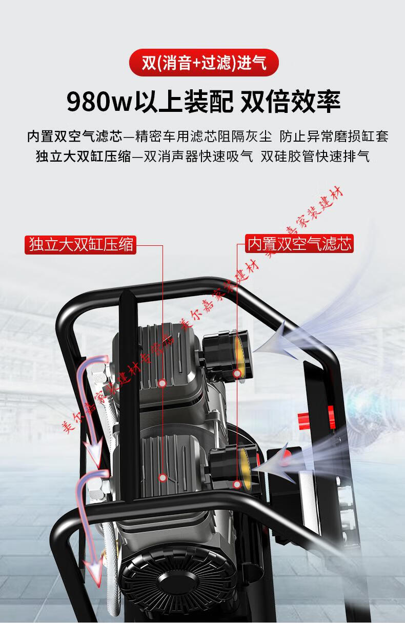 氣泵空壓機 小型高壓靜音220v木工噴漆無油空氣壓縮機迷你充工業級打