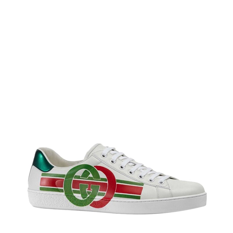 买手代购gucci古驰男士新款小白鞋576136a38v09062ay白色系英码75