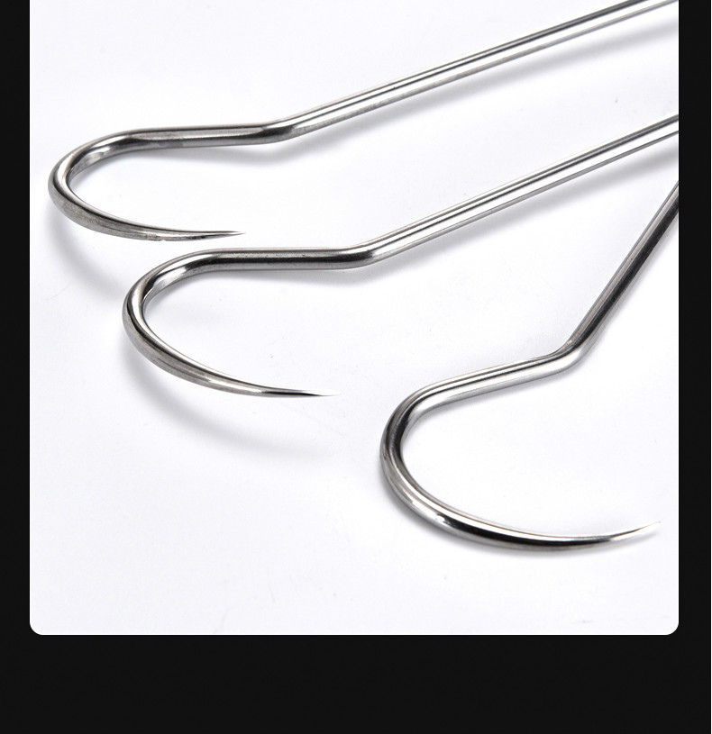 不锈钢冰钓搭钩锚鱼钩子船钓海钓勾鱼器头大鱼钩鱼器钓鱼用品渔具