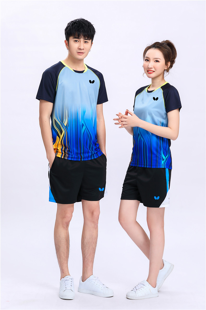 乒乓球服套装男女速干短袖服装运动训练队服定制印字球衣训练比栋团体