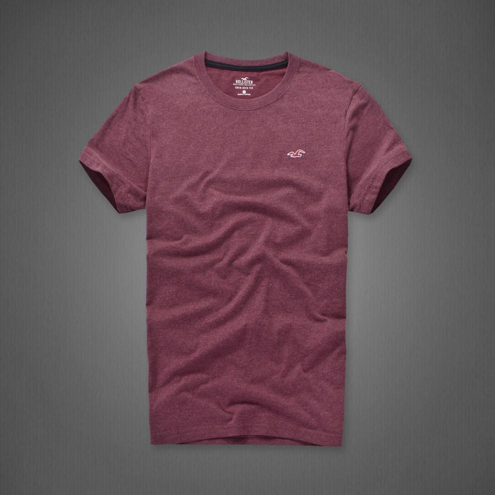 美国a&f男装小海鸥男装夏季圆领百搭短袖t恤男af拼肩运动打底半袖衫潮