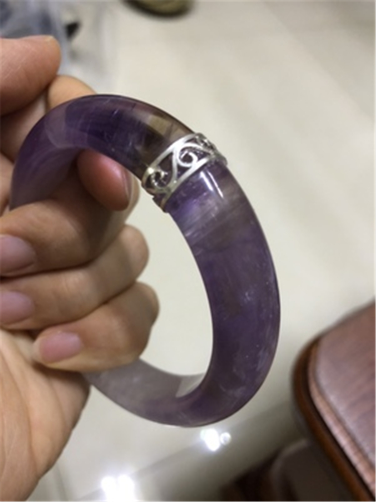 花片断裂玉手镯修复翡翠手镯裂痕瑕疵修补银包边配件 c24【图片 价格