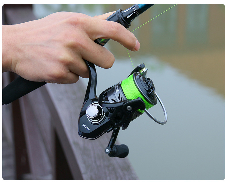 纺车轮浅线杯 渔线轮路亚轮 渔轮金属斜口 鱼轮纺车海杆轮 hm2000浅杯