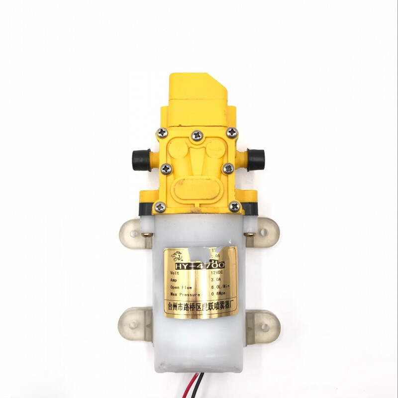电动喷雾器水泵农用12v自吸泵小型隔膜泵智能关枪停机大功率电机定制