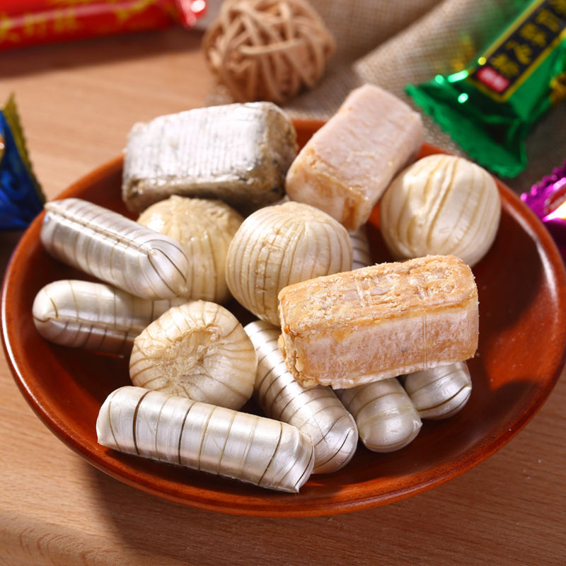 老北京大虾酥花生酥糖果仁酥心糖果250g2kg精品大虾花生黑芝麻核桃