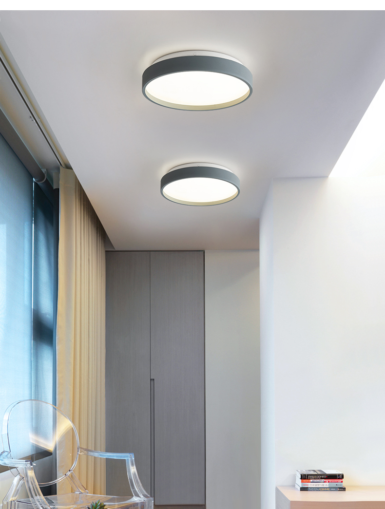 奥本佳雷达人体感应灯家用过道智能楼道走廊进门入户门口自动led吸顶