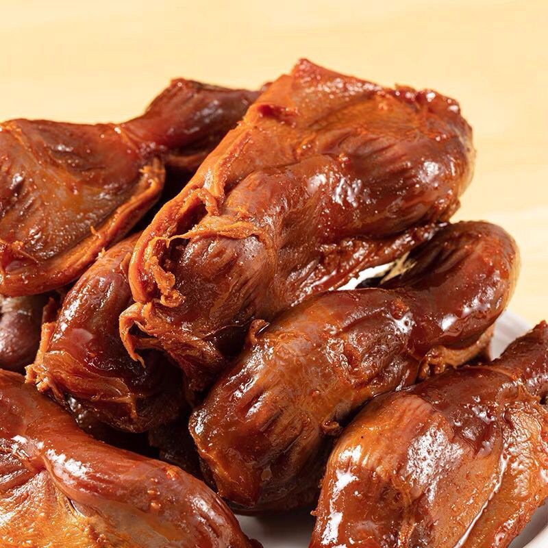 骥洋五香香辣味鸭肫500g独立小包装休闲零食甜辣鸭胗鸭珍卤味500g五香