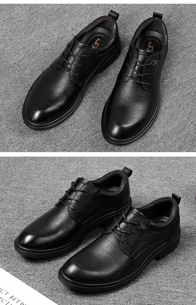大脚大号男士休闲皮鞋特大码皮鞋男士商务正装休闲4549春季加肥脚宽加