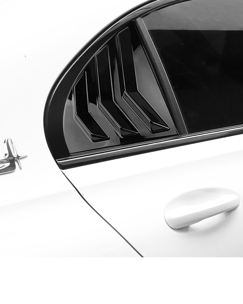 cklde适用于22款全新奔驰c级c260l后窗百叶窗c200l外观专用车身装饰贴