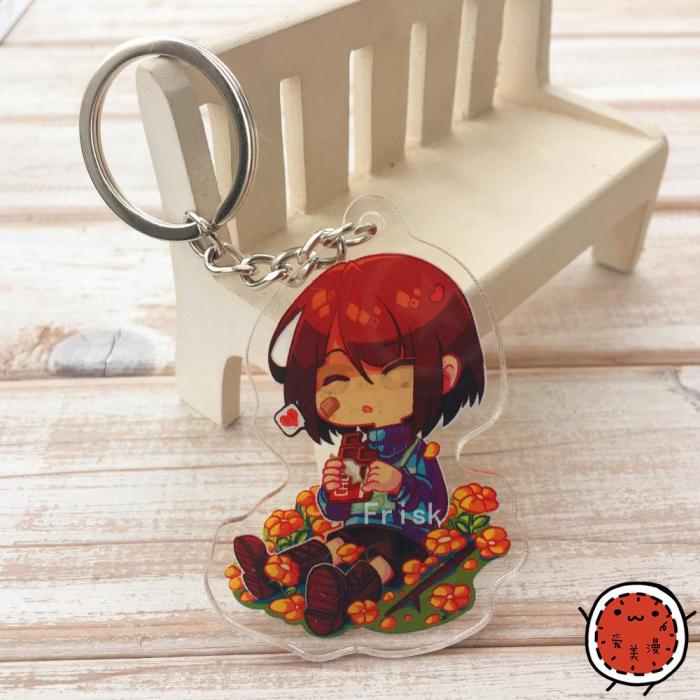 传说之下挂件传说之下undertalesansfriskcharapapyrus周边一套3件