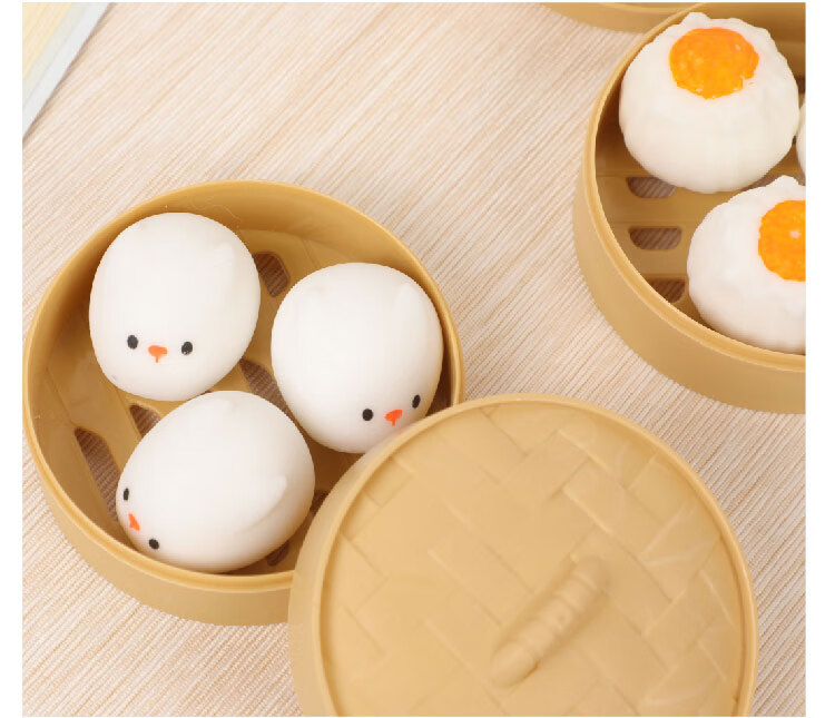 大号包子解压神器慢速回弹捏捏乐减压发泄玩具假食物 1个仿真大包子