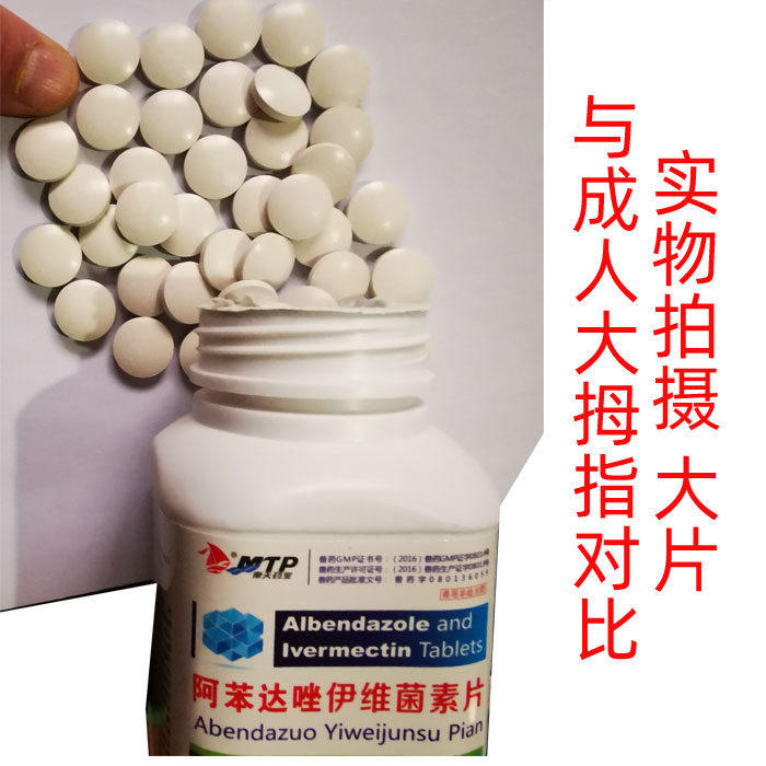 兽药兽用阿苯达唑伊维菌素片猪牛羊驱虫药打虫药各种线虫绦虫吸虫10瓶