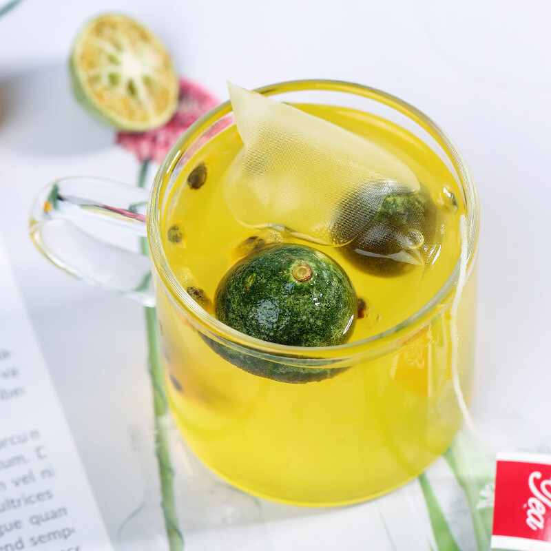 粉犀青桔柠檬百香果茶夏季冷泡茶水果茶冻干百香果花果茶金桔百香果茶