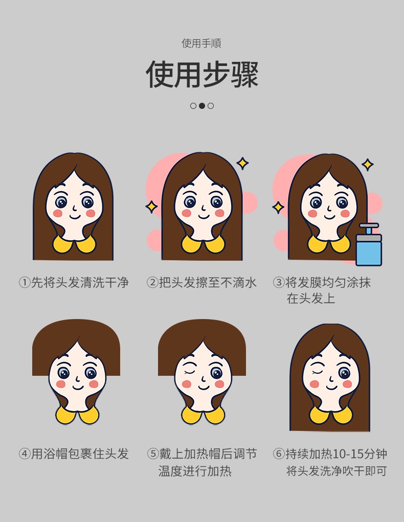 京选品质加热帽发膜蒸发帽电热帽子女家用蒸汽头发染发护发护理焗油帽