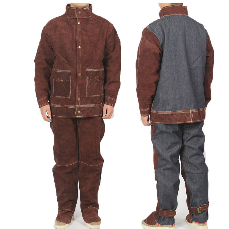 北方虎烧焊工作服套装男冬季牛皮电焊服焊工焊接工作服耐磨耐高温防