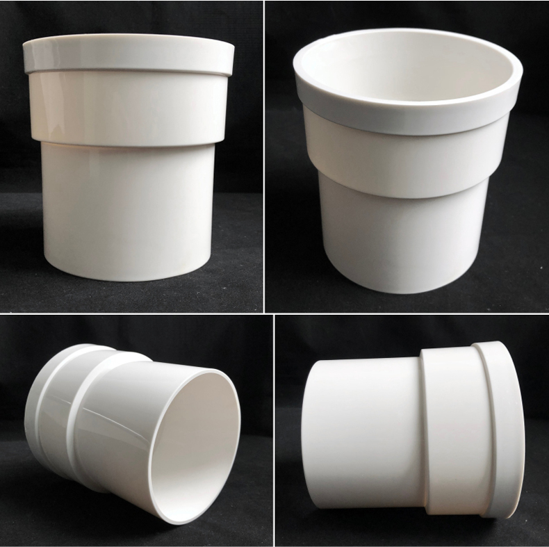 pvc下缩口直接50 75 110 160mm直径异形配件排水管件内插外直插 50缩