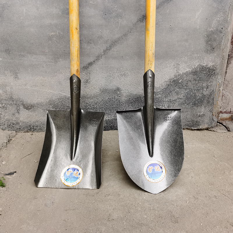 雪峰狐15米大钢锹尖锹平锹尖口平口大铁锹锰钢全钢淬火防汛工具150cm