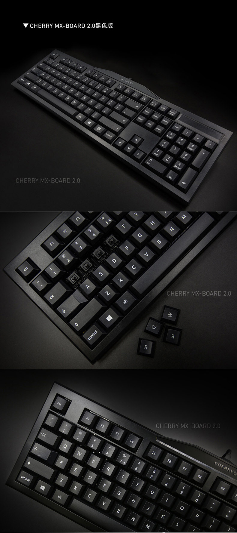 德国cherry樱桃机械键盘 g80-3800游戏3802高键帽2.