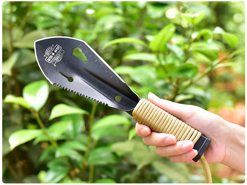 户外锰钢小铲子挖野菜挖土铁锹铁铲园艺养花种花工具家用花铲多肉昌林