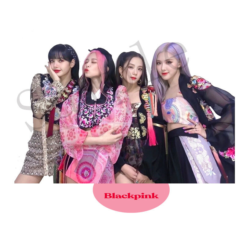 blackpink立牌周边jennielisajisoo粉墨人形立牌桌面摆