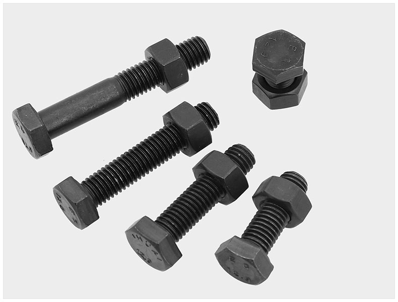 9级外六角螺丝螺母套装组合高强度螺栓l螺杆六角母 m6*70(半牙10套)