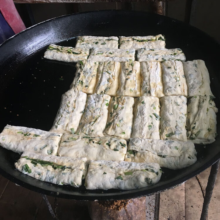 【味小府】湖北天门土特产手工烘焙伢芽子锅盔传统芝麻猪油锅盔一份9