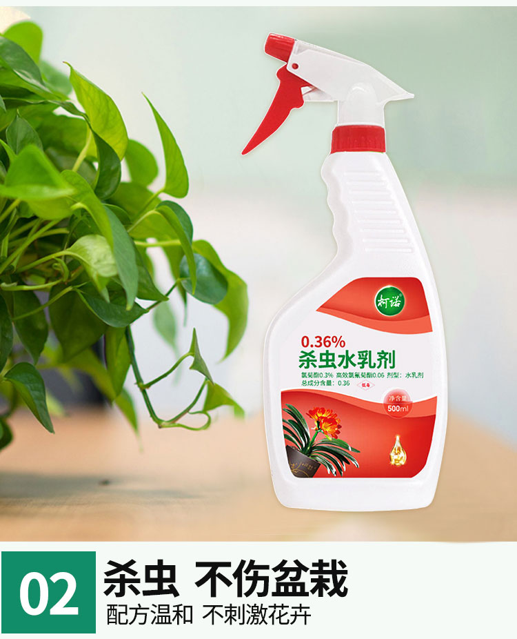 蚜虫杀虫喷剂园艺盆栽花卉植物杀虫剂喷剂蚜虫白粉虱小黑飞小菜蛾青虫