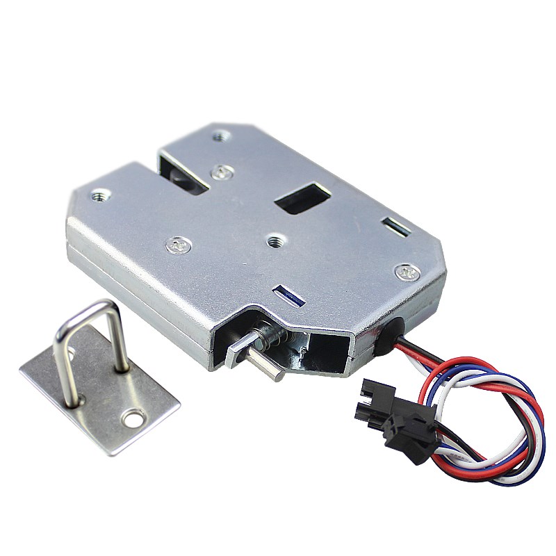 快递柜门锁24v12v小型电控锁储物柜门电子锁暗装自动售货机电磁锁xg
