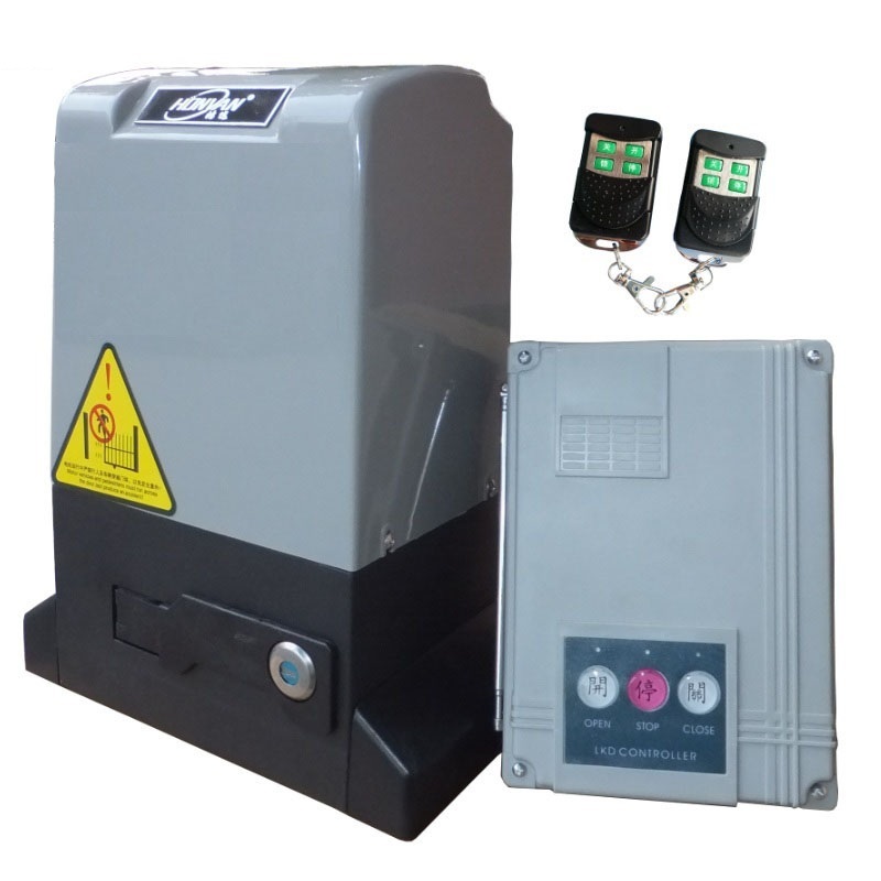 滚轮式开门机捷力电动遥控平移门一体机平开门电机别墅电动门机铁艺