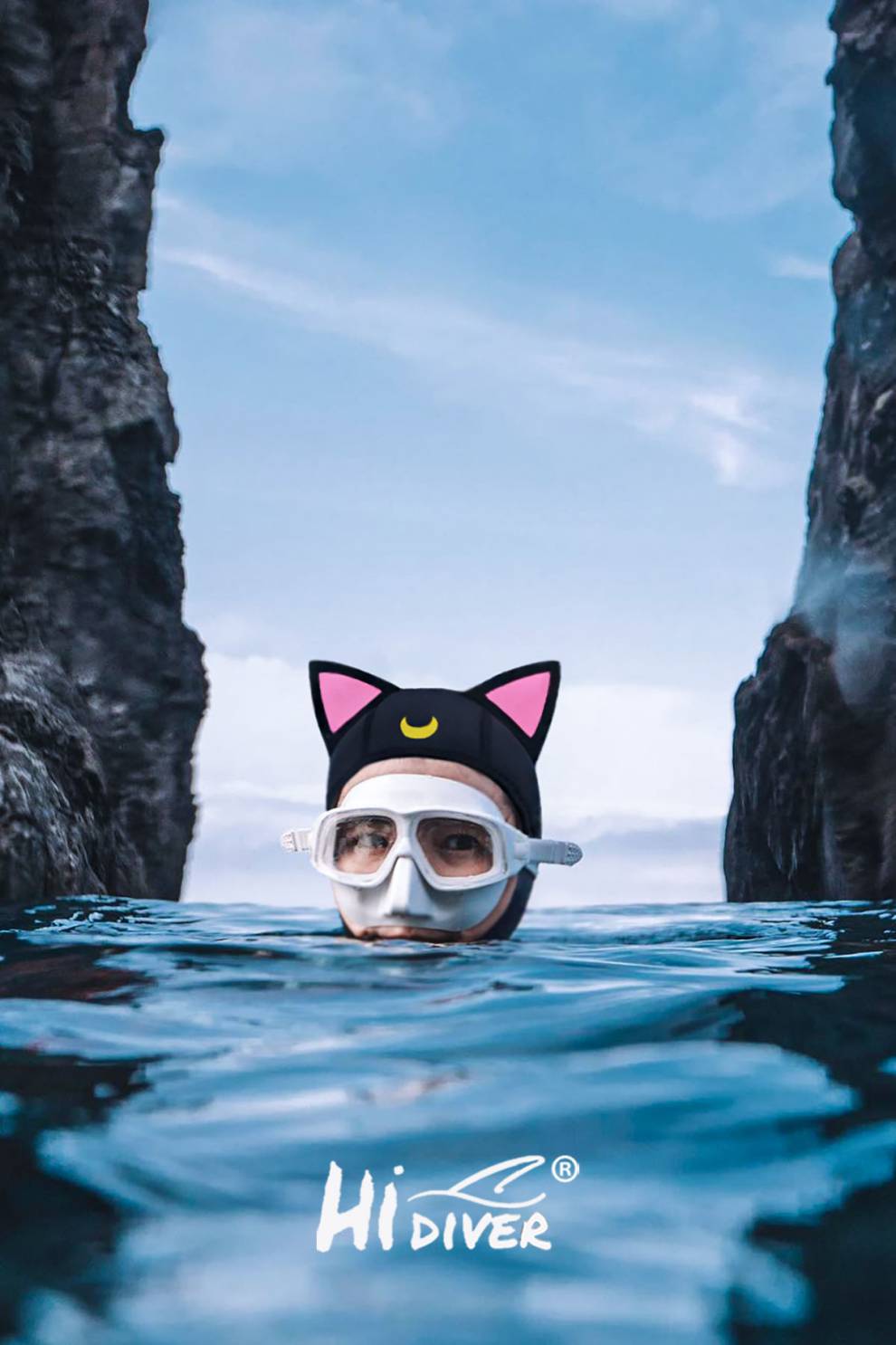 【官方旗舰】潜水头套 帽卡通头套可爱保暖男女装备游泳露娜小猫咪