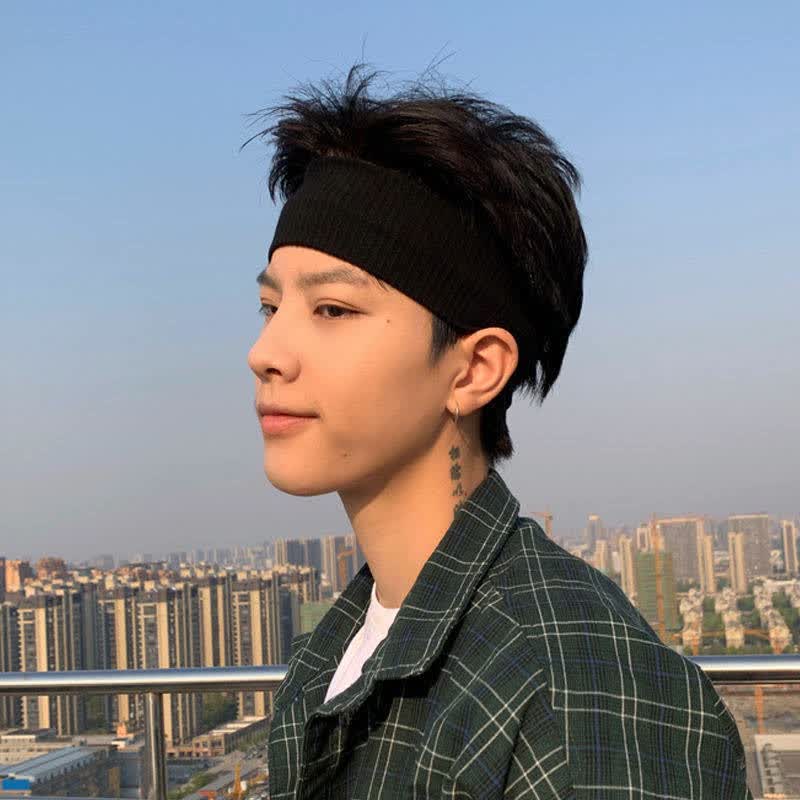 lucaly带头发的帽子男个性抖音潮流假发帽子吃鸡成人新款帅气同款韩版