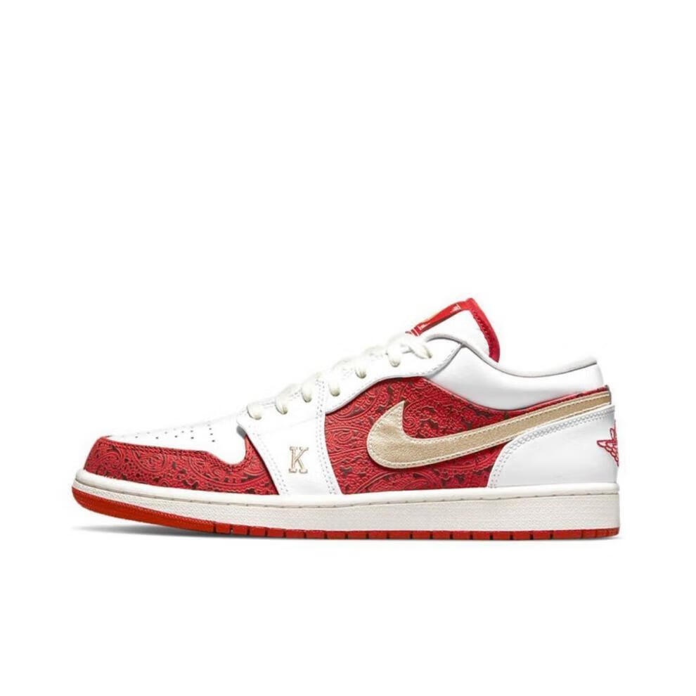 旗舰官方同款aj1 low se spades black jack 扑克男女同款低帮篮球鞋