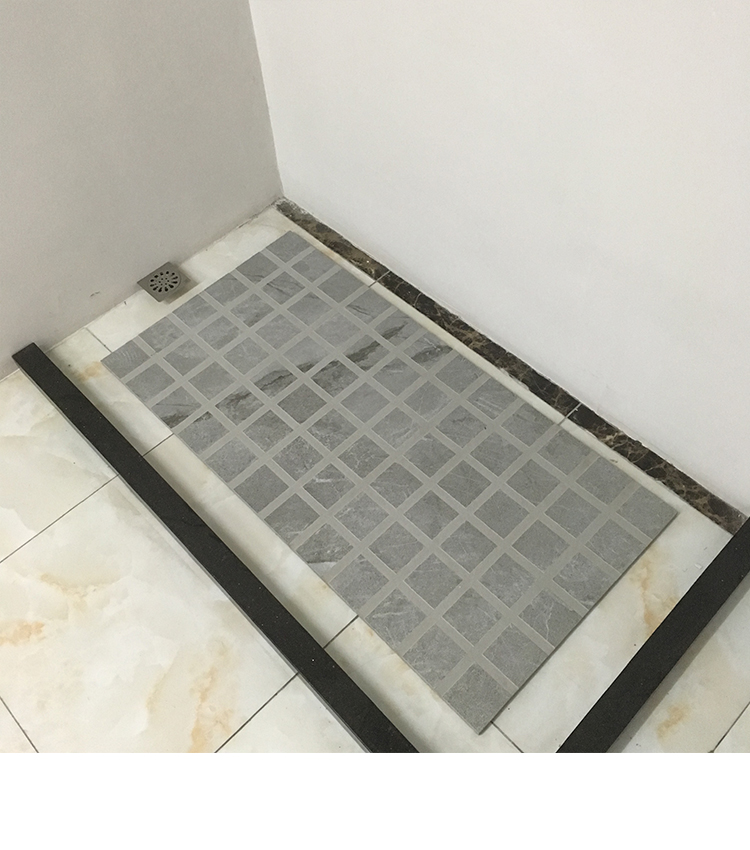 淋浴房防滑石卫生间防滑地砖6001200浴室仿通体大理石淋浴房拉槽凹凸